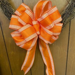Handmade bow for wreaths or decorating